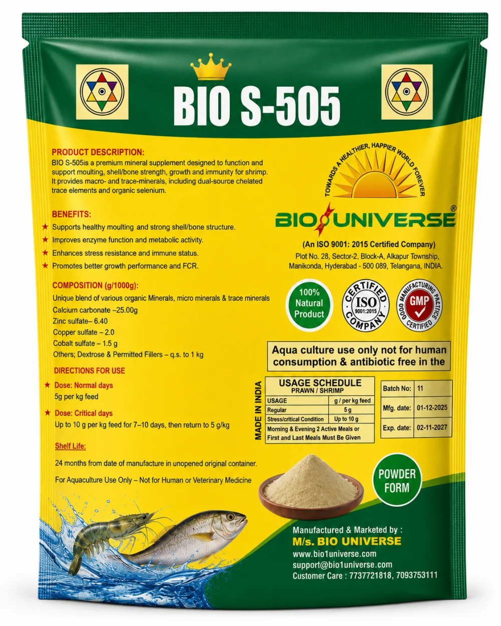 BIO S-505 — Mineral Supplement