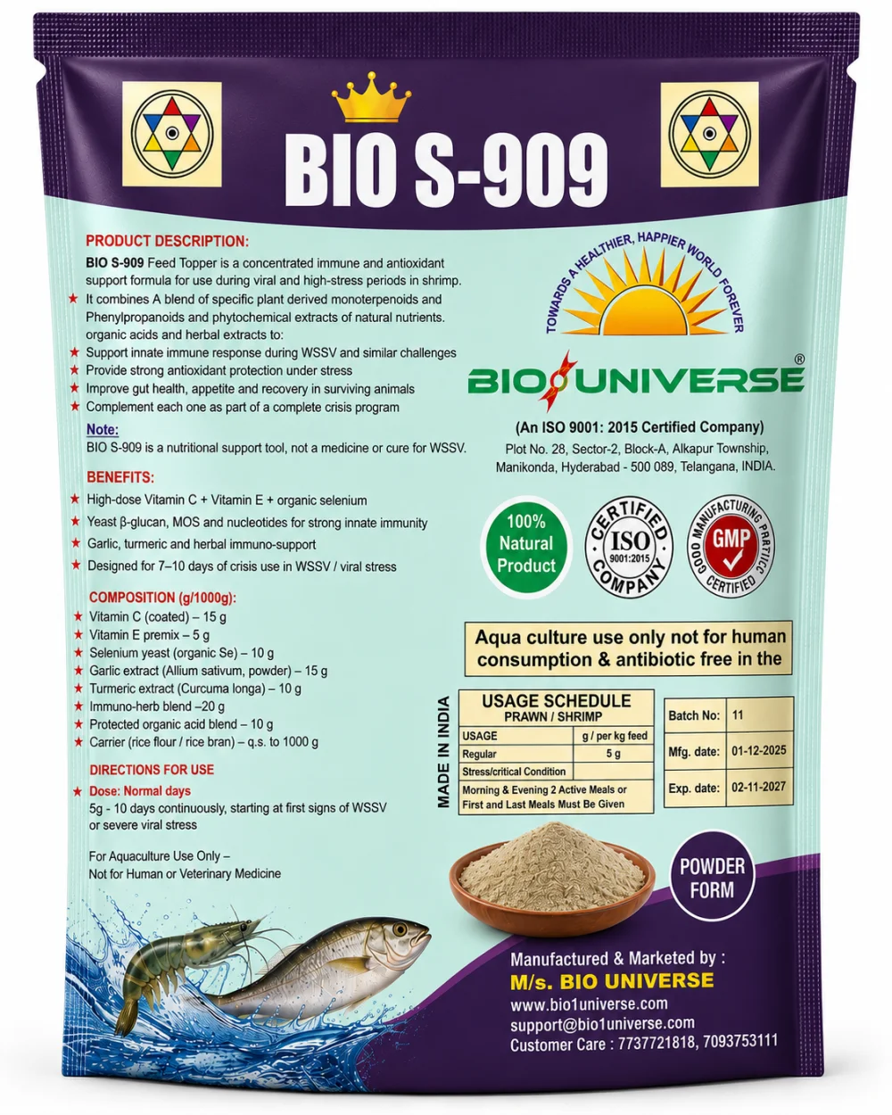 BIO S-909 — Feed Topper